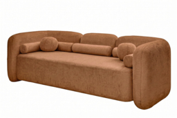 Munich Three Seat Sofa - Terracotta - thumbnail 3