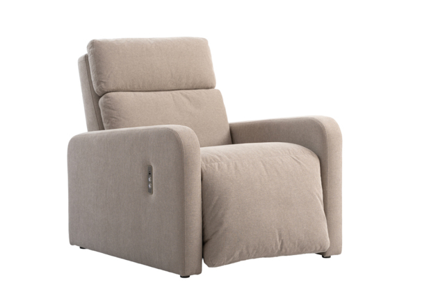 "Lennox Electric Recliner Armchair - Taupe " - image 1