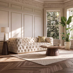Frankfurt Three Seat Sofa - Chalk - thumbnail 2