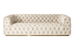 Frankfurt Three Seat Sofa - Chalk