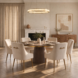 Brewster 6-8 Seat Walnut Dining Table - thumbnail 3