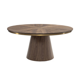 Brewster 6-8 Seat Walnut Dining Table - thumbnail 9