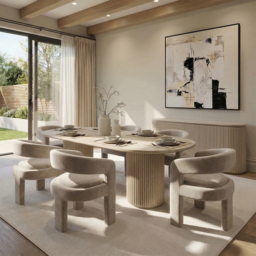 Santini Dining Chair – Taupe - thumbnail 2