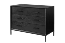 Duo Black Chest of Drawers - thumbnail 1