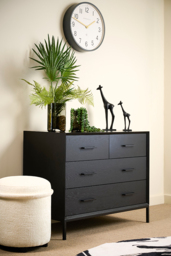 Duo Black Chest of Drawers - thumbnail 2