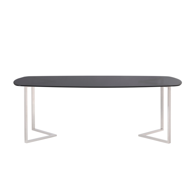 Chevron Silver Dining Table - image 1