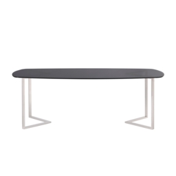 Chevron Silver Dining Table - thumbnail 1