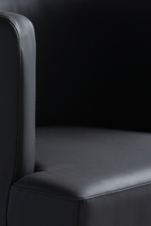 Alveare Dining Chair Silver – Black Faux Leather - thumbnail 5