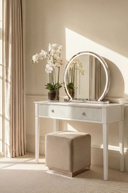 "Elara Silver Dressing Mirror " - image 1