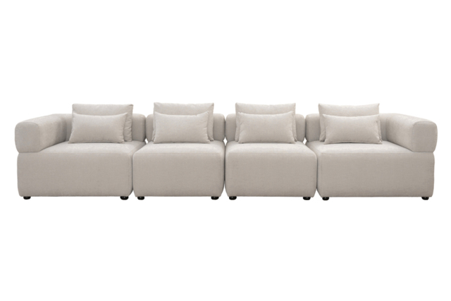 "Beck Four Seat Sofa – Parchment " - image 1