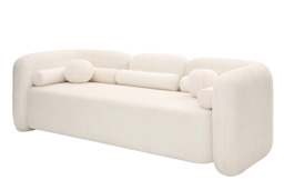 "Munich Three Seat Sofa – Ivory Chenille " - thumbnail 9
