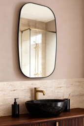 "Emmerson Wall Mirror - Matt Black " - thumbnail 2