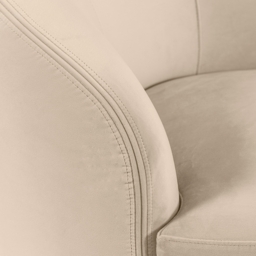 Equinox Six Seat Sofa – Chalk – Brushed Brass Base - thumbnail 7