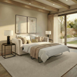 Louanna Sofa Bed - Chalk - thumbnail 3