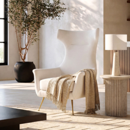 Lulu ArmChair – Chalk - thumbnail 4