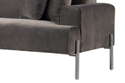 Duke Three Seat Sofa - Carbon - Silver base - thumbnail 5