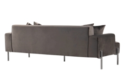 Duke Three Seat Sofa - Carbon - Silver base - thumbnail 4