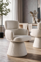 Zuno Dining Chair - Oatmeal - thumbnail 2