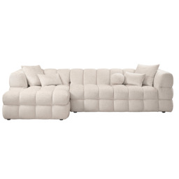 Berlin Left Hand Corner Sofa – Light Taupe Chenille - thumbnail 7
