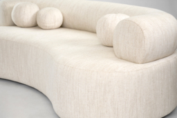 "Rolls Two Seat Sofa Natural Linen " - thumbnail 5