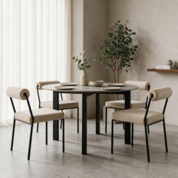 Set of 2 Nosta Dining Chairs – Sable - thumbnail 3