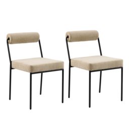 Set of 2 Nosta Dining Chairs – Sable