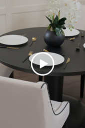 Sia 4-6 Seat Black Dining Table - thumbnail 5
