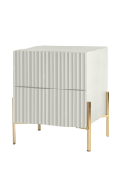 Lexington Pebble Grey Bedside Table - thumbnail 1