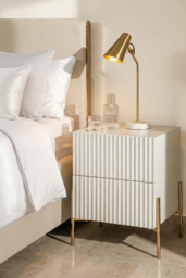 Lexington Pebble Grey Bedside Table - thumbnail 2
