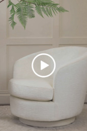 "Melville Swivel Chair - Ivory " - thumbnail 5