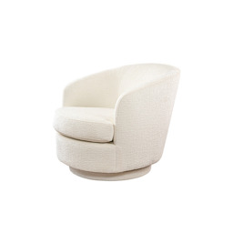 "Melville Swivel Chair - Ivory " - thumbnail 5