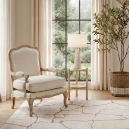 Le Brun Limed Oak French Armchair - thumbnail 2