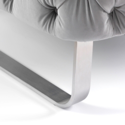 Grosvenor Armchair - Dove Grey - Brushed Silver - thumbnail 6