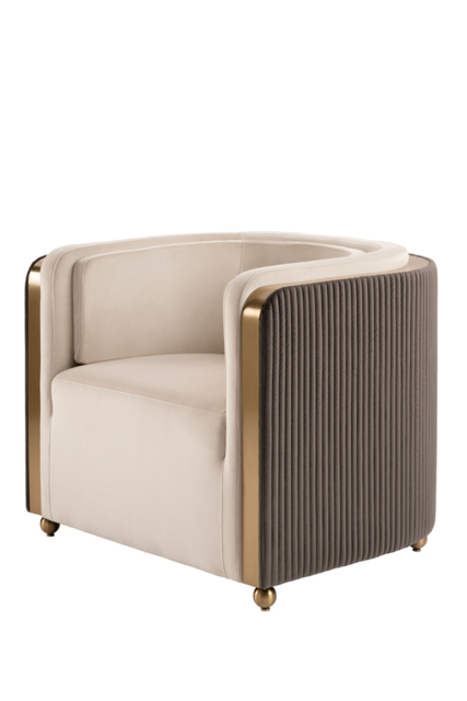 Ozman Lounge Chair - Chalk/Mink - image 1