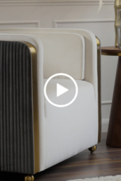 Ozman Lounge Chair - Chalk/Mink - thumbnail 6
