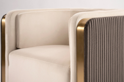 Ozman Lounge Chair - Chalk/Mink - thumbnail 9