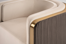 Ozman Lounge Chair - Chalk/Mink - thumbnail 8
