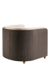 Ozman Lounge Chair - Chalk/Mink - thumbnail 4