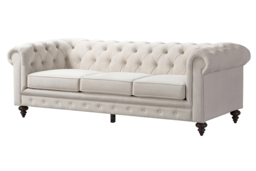 Monty Three Seat Sofa - Chalk - thumbnail 2