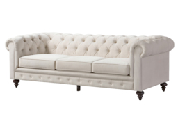Monty Three Seat Sofa - Chalk - thumbnail 3