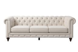 Monty Three Seat Sofa - Chalk