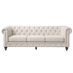 Monty Three Seat Sofa - Chalk - thumbnail 8