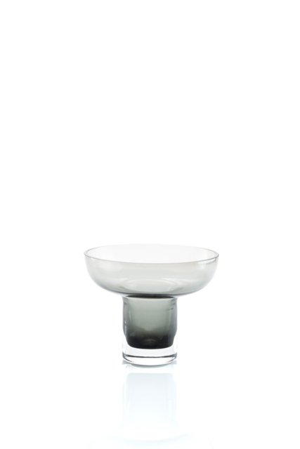 Small Grey Glass Vase - image 1