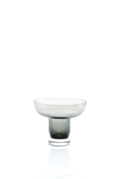 Small Grey Glass Vase