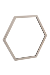 Alveare Brushed Chrome Wall Mirror