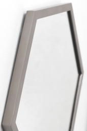 Alveare Brushed Chrome Wall Mirror - thumbnail 4