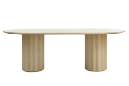 Ophelia Washed Grey Oak Dining Table