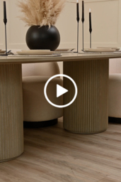 Ophelia Washed Grey Oak Dining Table - thumbnail 5