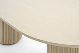Ophelia Washed Grey Oak Dining Table - thumbnail 6