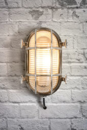 Tristan Oval Cage Wall Light - thumbnail 1